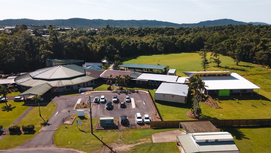 Aerial view of Radiant Life College.
